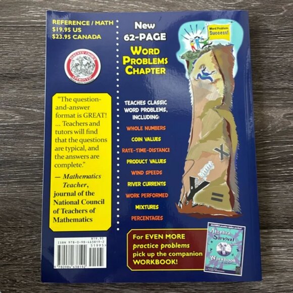 Algebra Survival Guide by Josh Rappaport: Math Textbook & Workbook - Picture 2 of 3